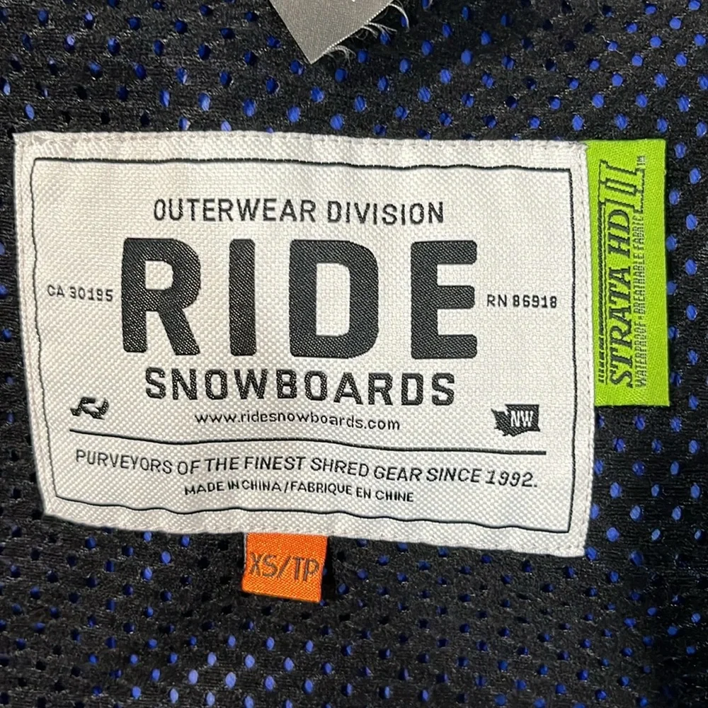 Ride Snowboards‎ jacket, size extra small